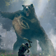 A Runebear, which might turn out to be a dragon-powered bear, attacks the player in Elden Ring.